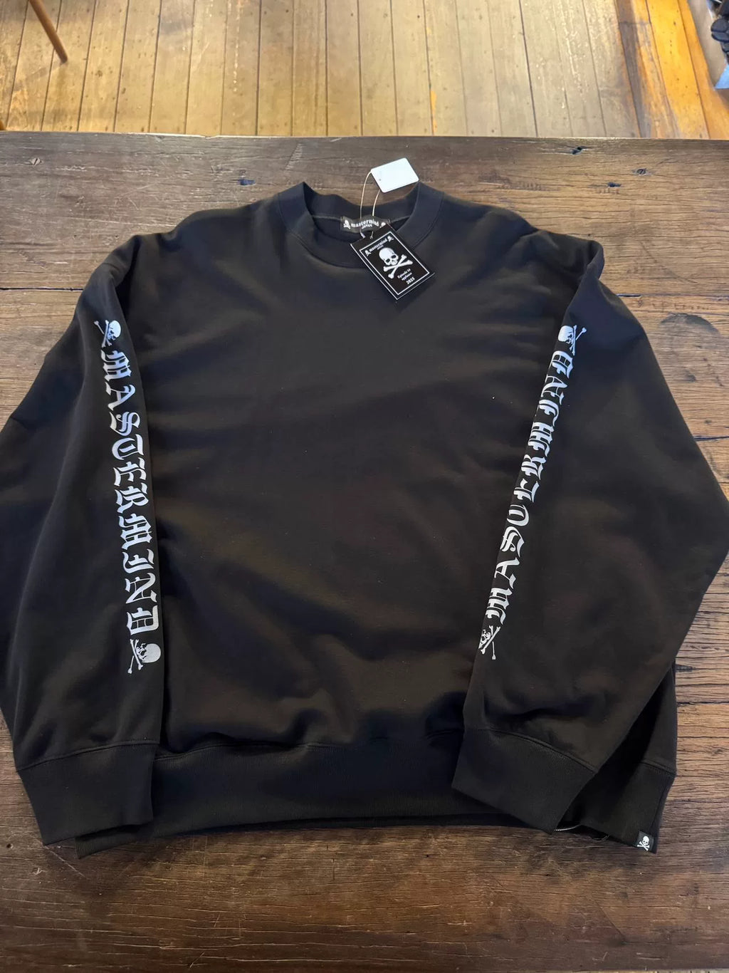 mastermind Japan SS25 Black Boxy Logo Sweatshirt