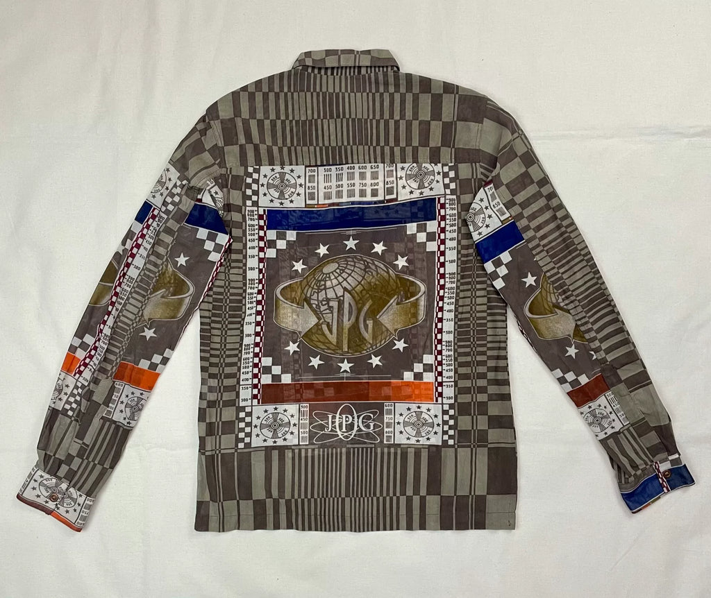1995 Spring/Summer Jean Paul Gaultier TV Signal Test Cyber Mesh Shirt