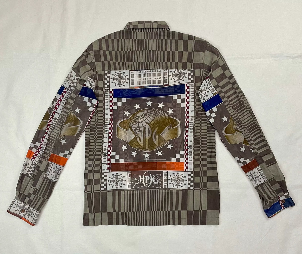 1995 Spring/Summer Jean Paul Gaultier TV Signal Test Cyber Mesh Shirt