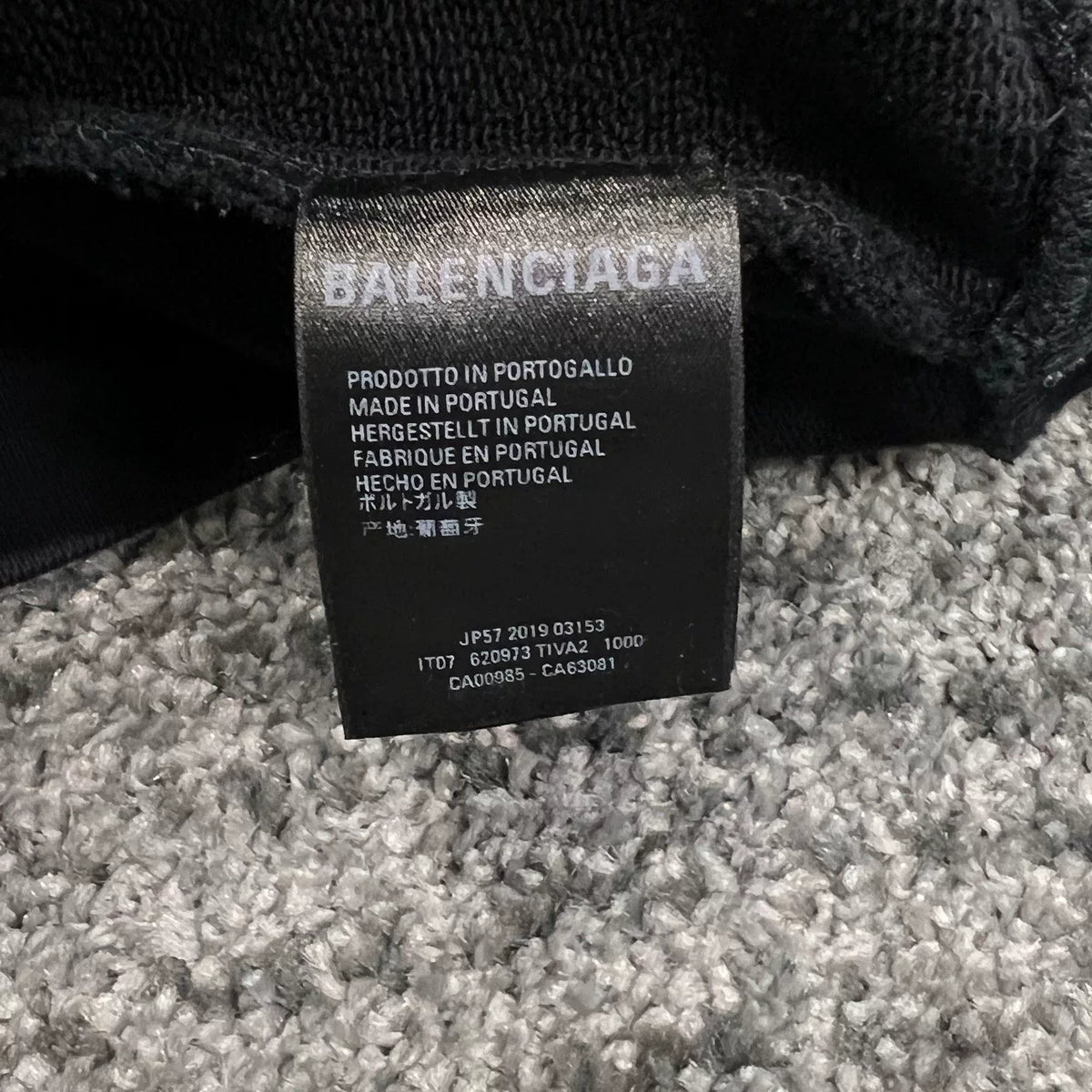 Balenciaga Black Portrait Print Hooded Sweater