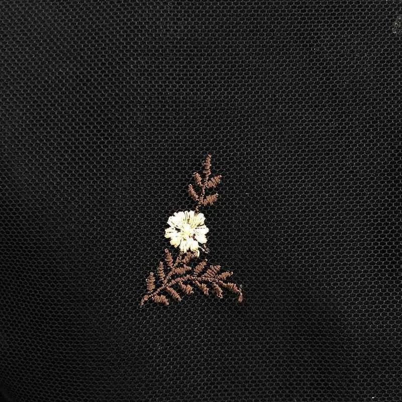 Comme des Garcons Floral Embroidered Sheer Dress
