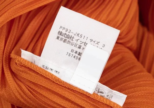 Issey Miyake Vintage Orange Pleated Top