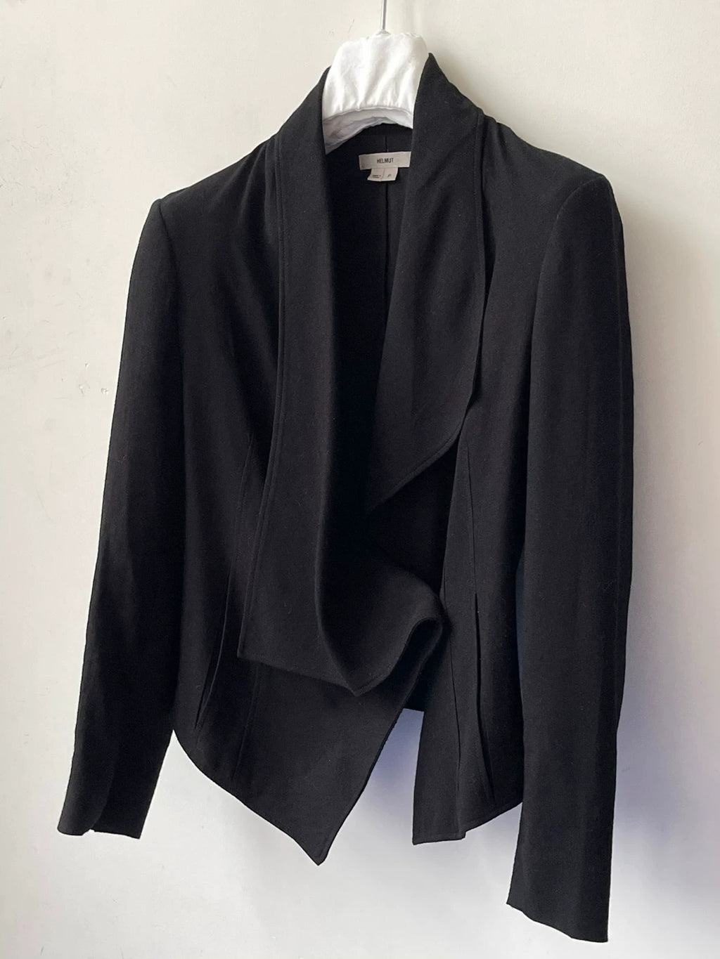 Helmut Lang Irregular Collar Silk Suit Jacket