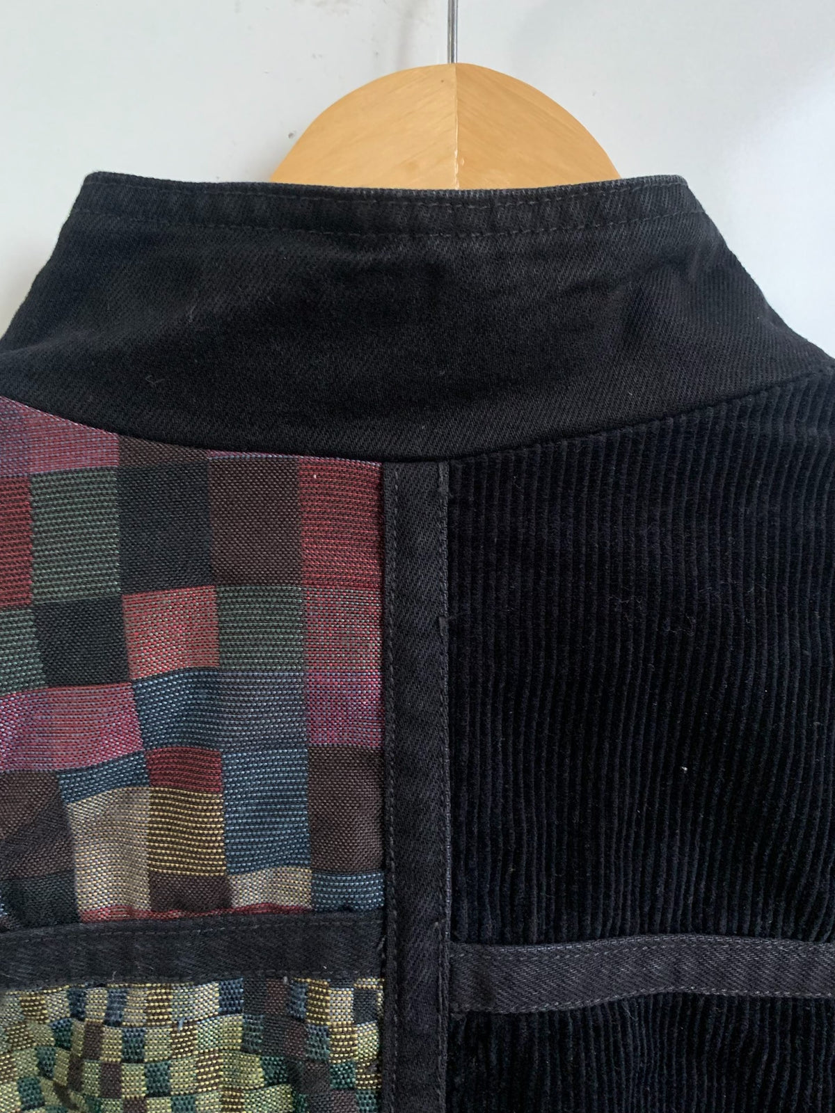 Supreme FW18 Black Washed Corduroy Patchwork Jacket