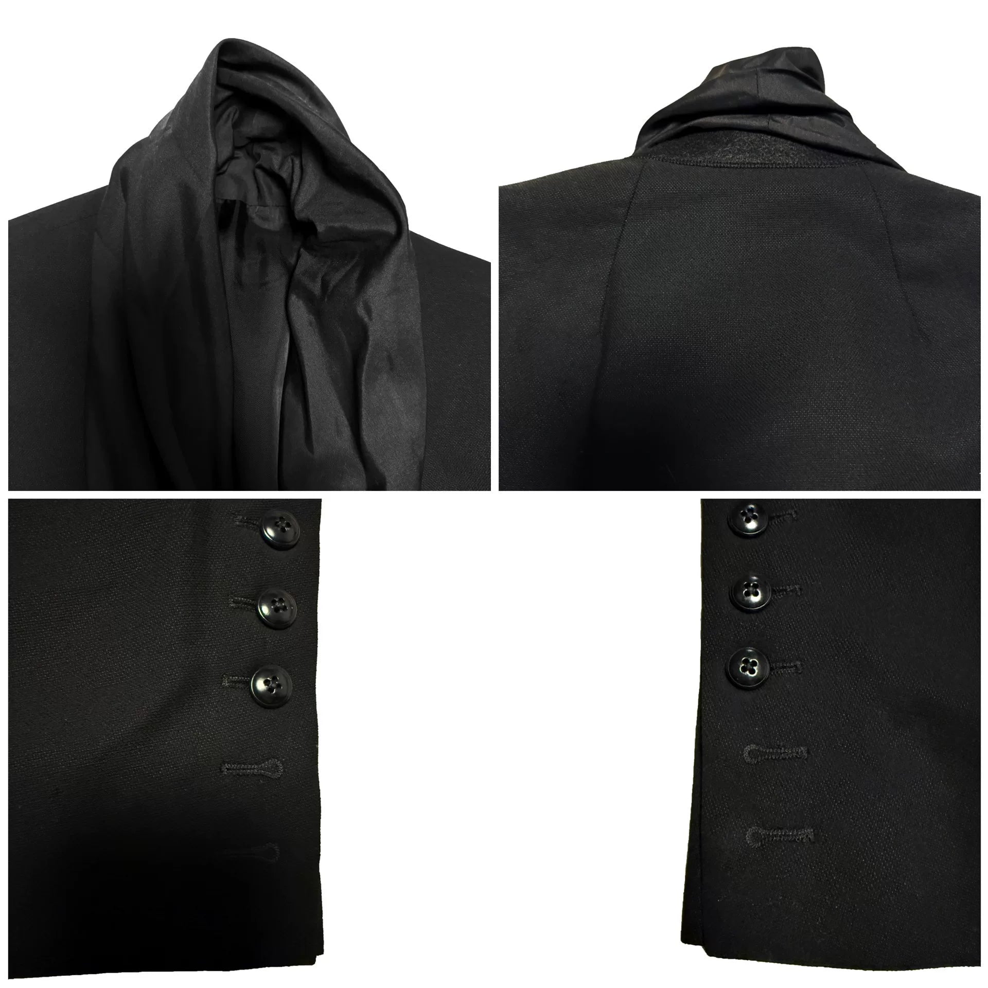 Rick Owens Mainline Shawl-Collar Wool Beige Suit