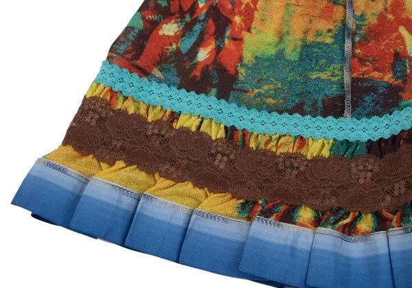 Jean Paul Gaultier Vintage Green Coconut Tree Skirt