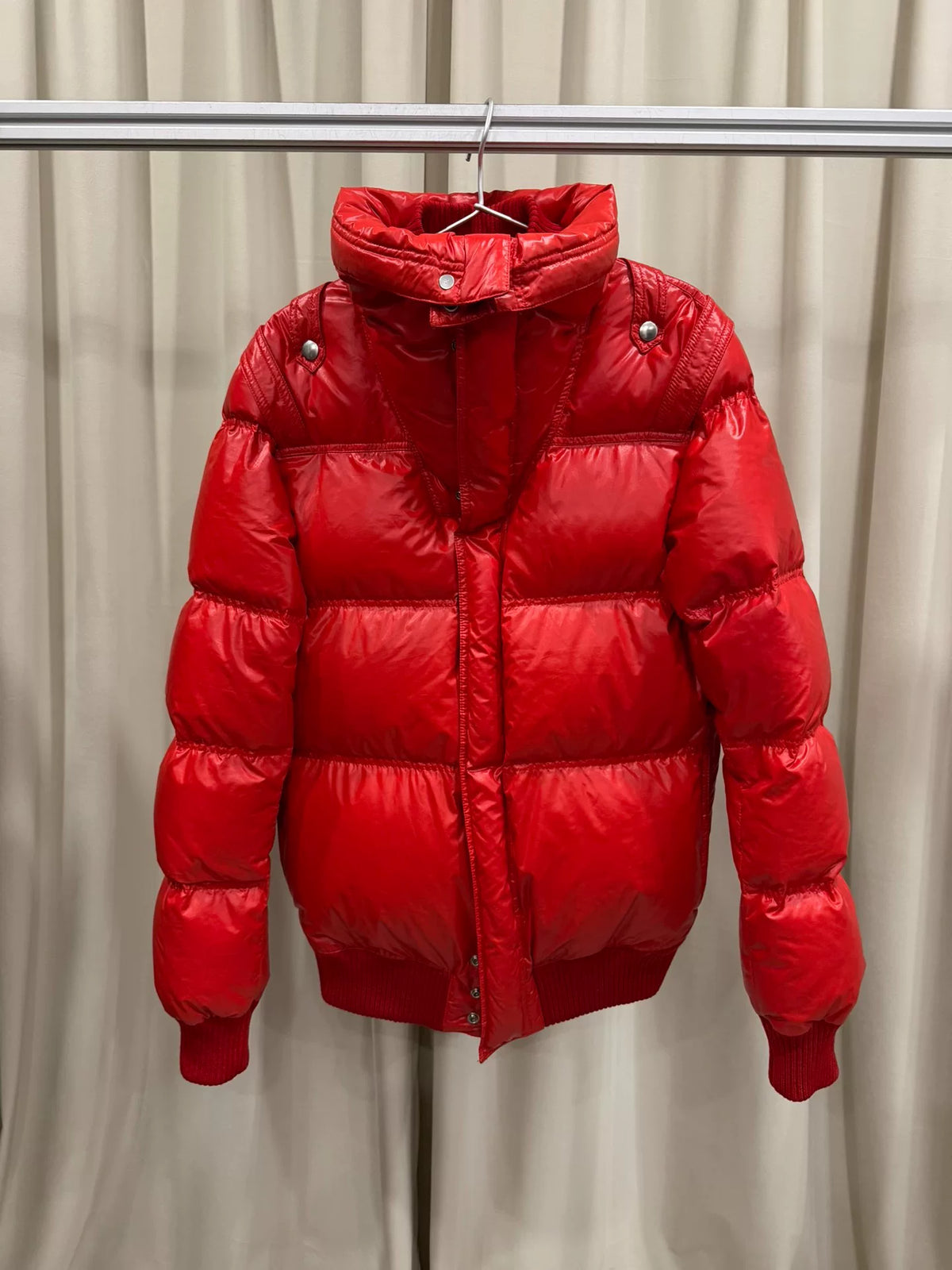 Dior Homme Shiny Strap Structured Down Jacket