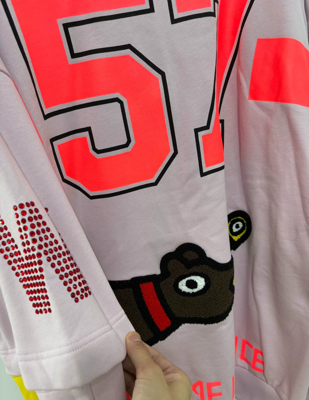 Walter Van Beirendonck deconstructed patchwork sweatshirt, Walter runway piece, 2023FW