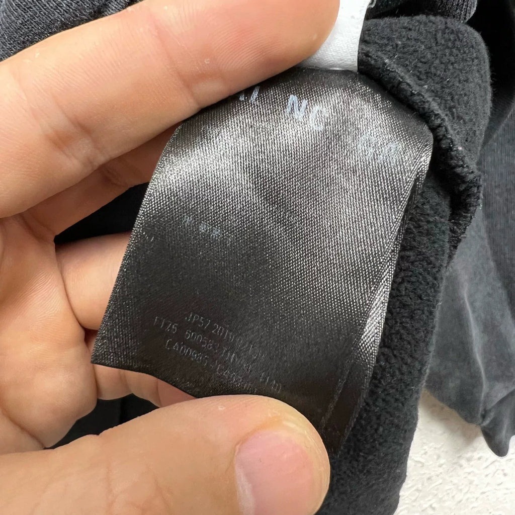 Balenciaga Black BB Logo Washed-Vintage Hooded Sweater