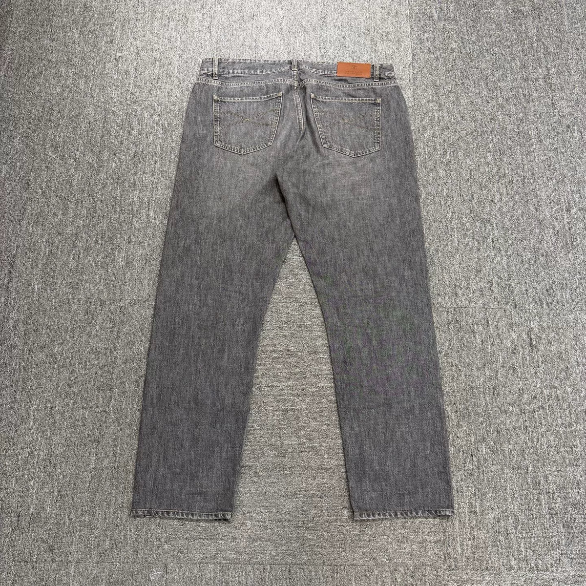 Brunello Cucinelli Water-Washed Distressed Denim Jeans