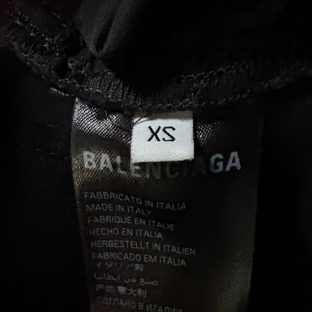 Balenciaga Washed Distressed Patched Denim Pants