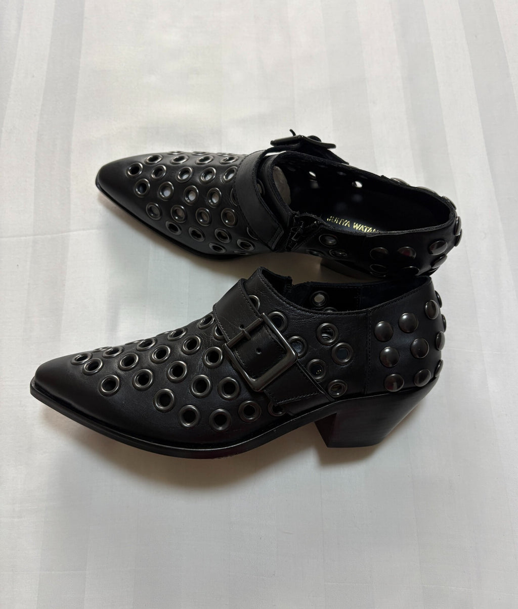 Junya Watanabe Shoes Runway Style Studded Cut-Out Pointed-Toe Shoes
