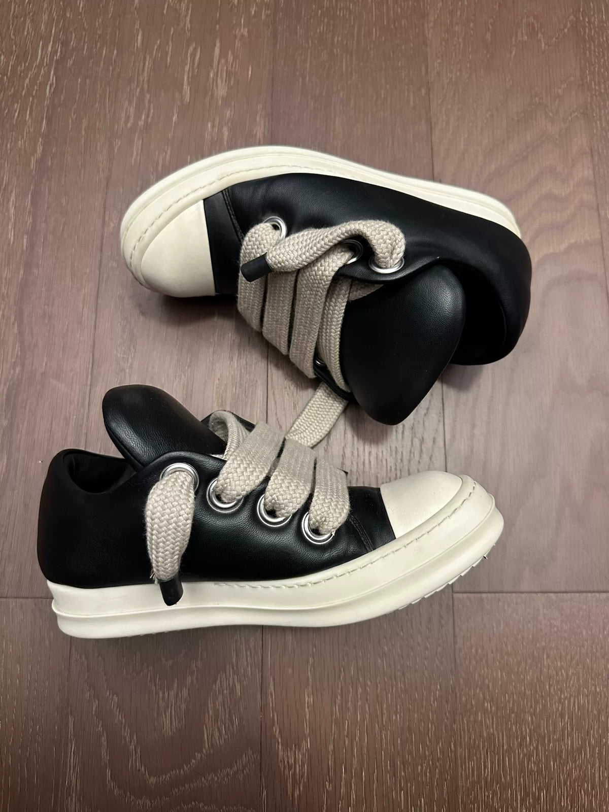 Rick Owens Chunky-Lace Low-Top Large Converse Sneakers