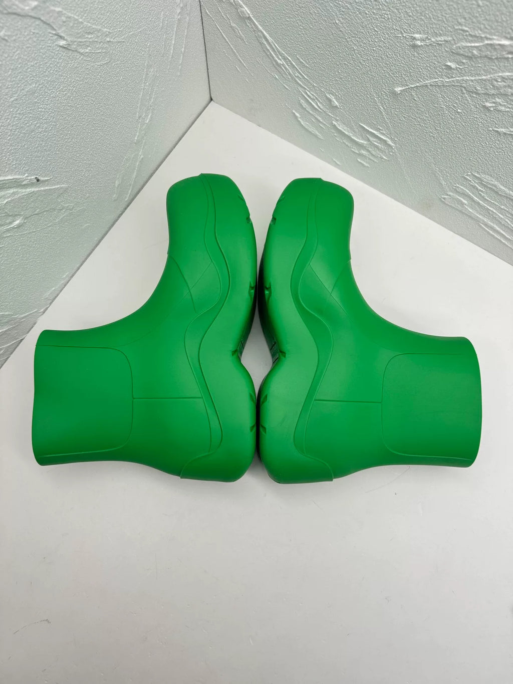 Bottega Veneta Puddle Green Rubber Boots