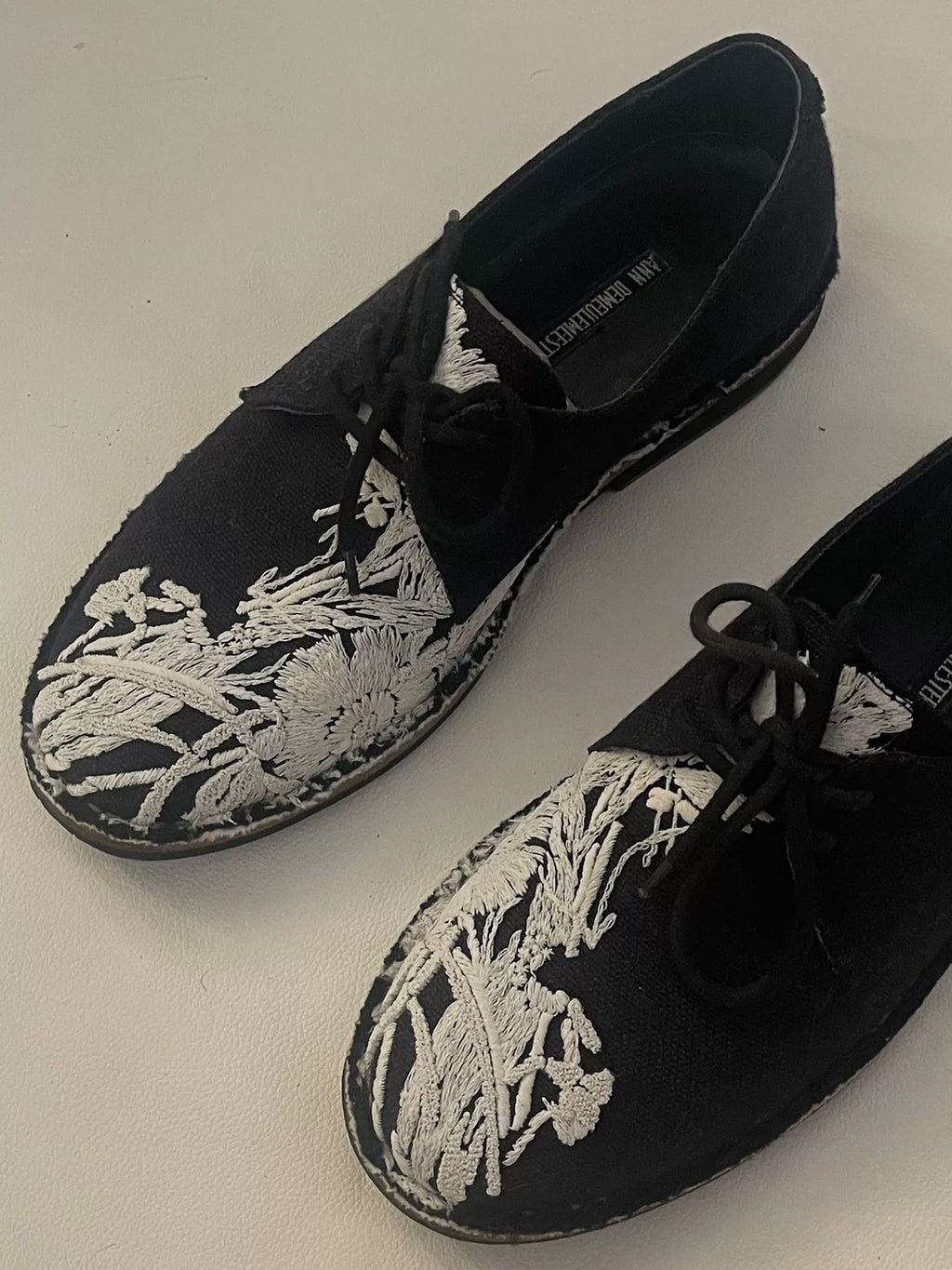 Ann Demeulemeester SS14 Final Season Floral Leather Shoes