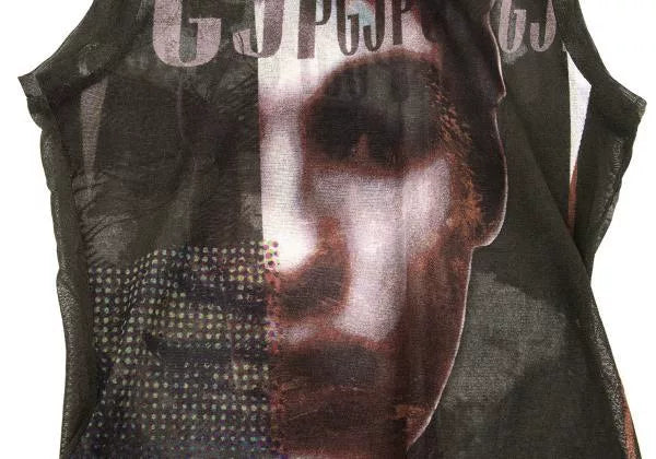 Jean Paul Gaultier Vintage Portrait Mesh Top