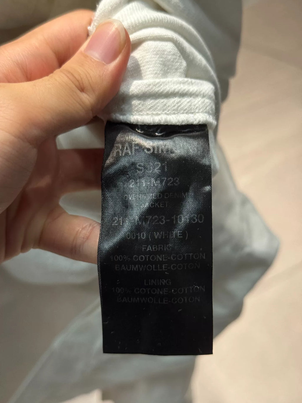 Raf Simons SS21 Leather Patch Jacket