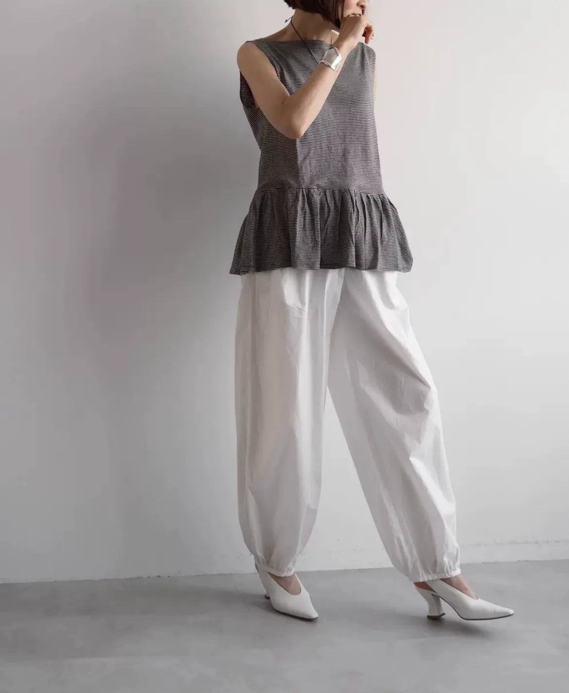 Dries Van Noten White Vintage Balloon Pants