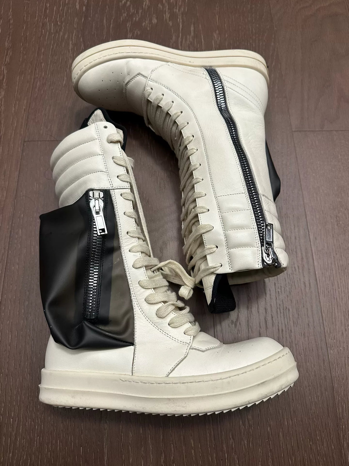 Rick Owens Cargo basket riding boots