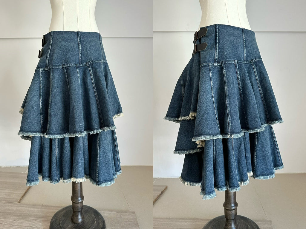 Junya Watanabe AD2015 Multi-layer Denim Skirt
