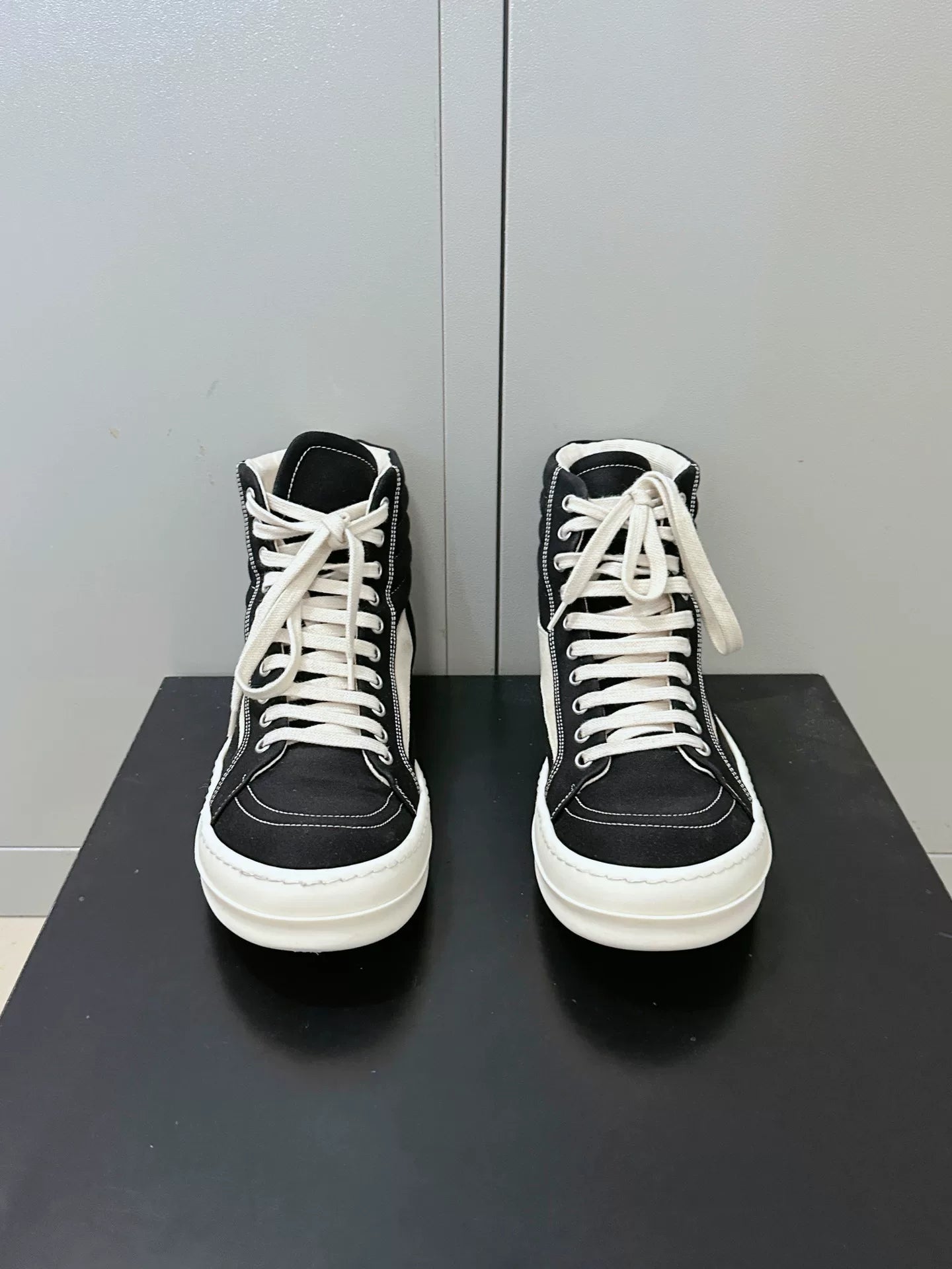 Rick Owens DRKSHDW Boat Sneakers | Black