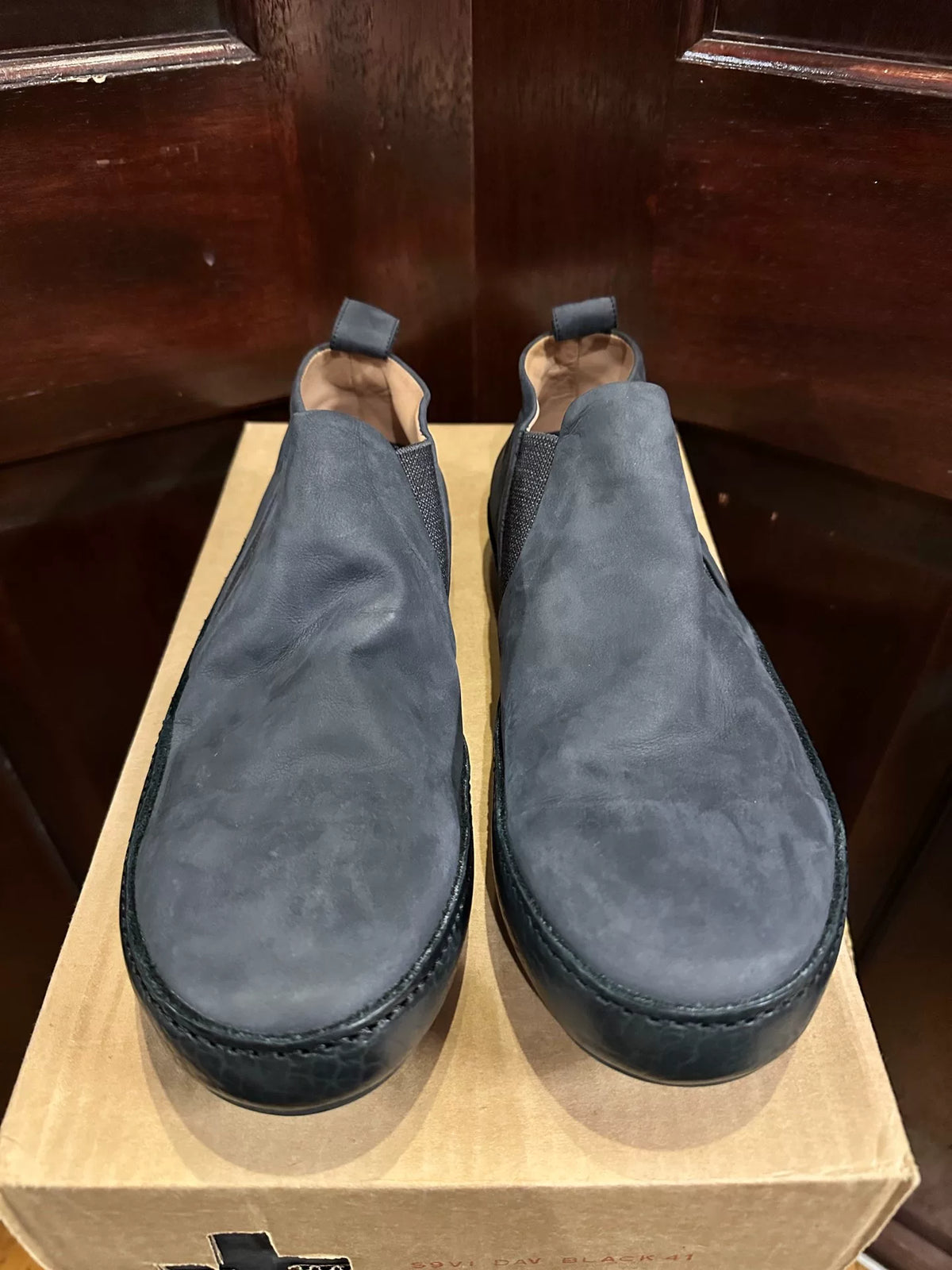 M.A+ SS17 Black Vacchetta Leather Loafers