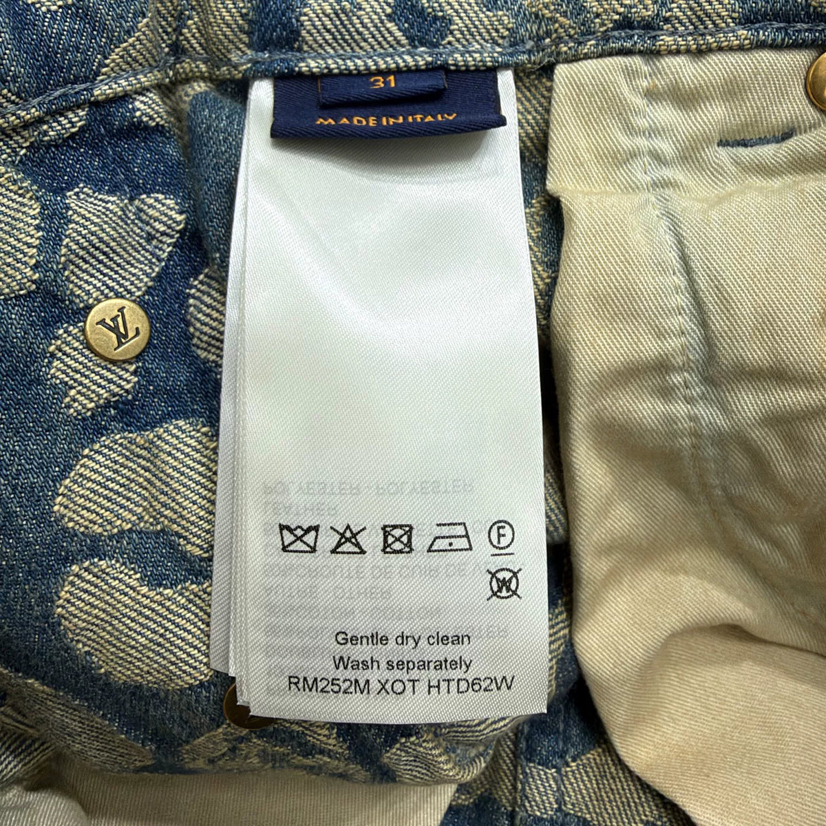 Louis Vuitton x Nigo Full Print Denim Jeans
