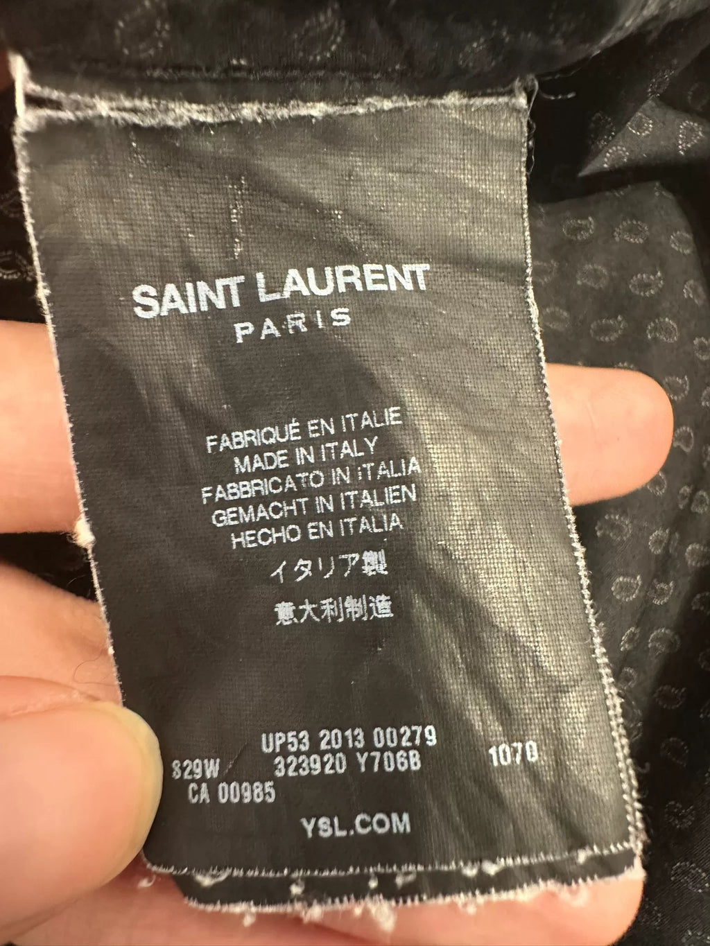 Saint Laurent SS13 Small Polka Dot Shirt