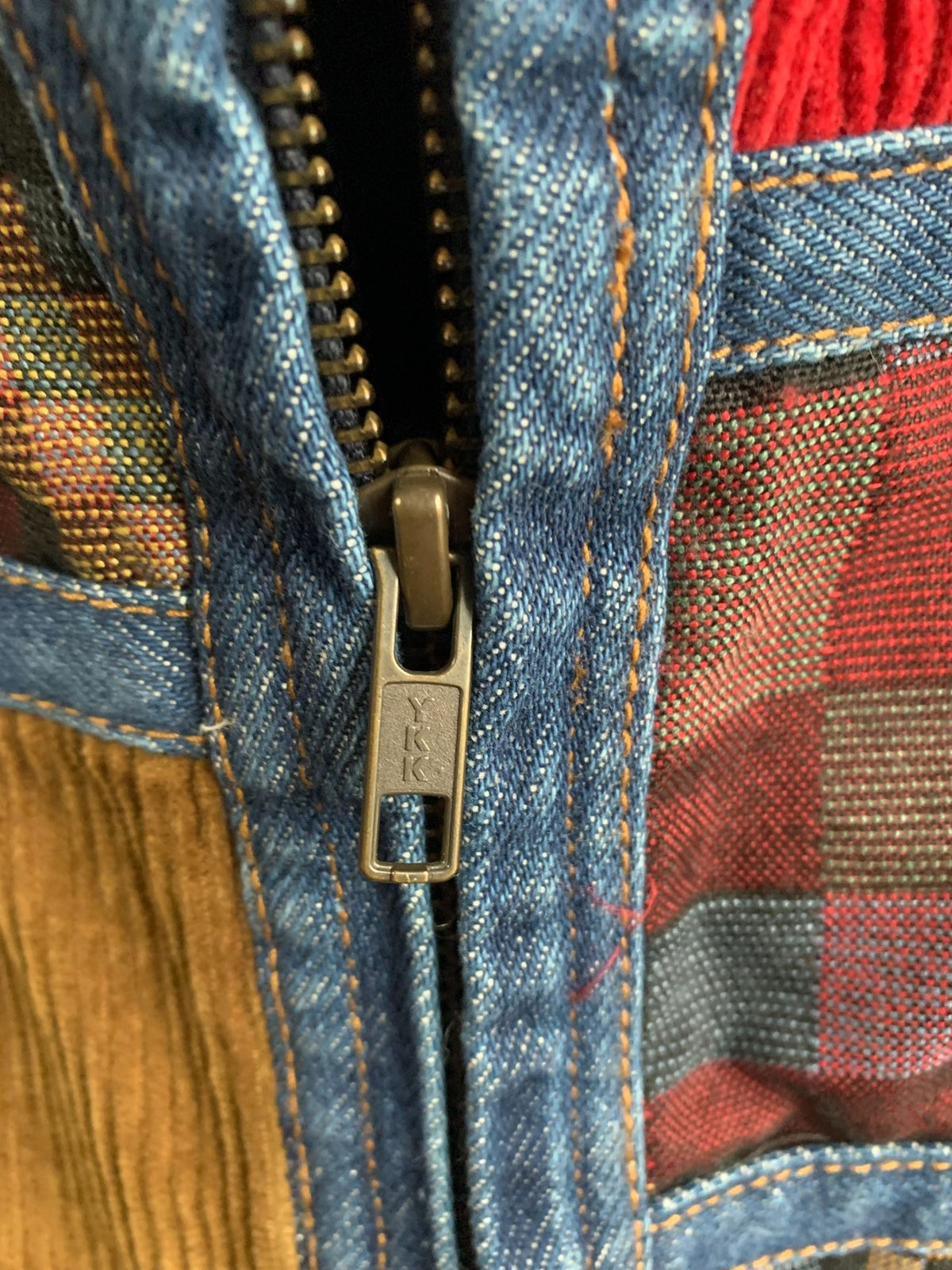 Supreme FW18 Corduroy Patchwork Denim Jacket