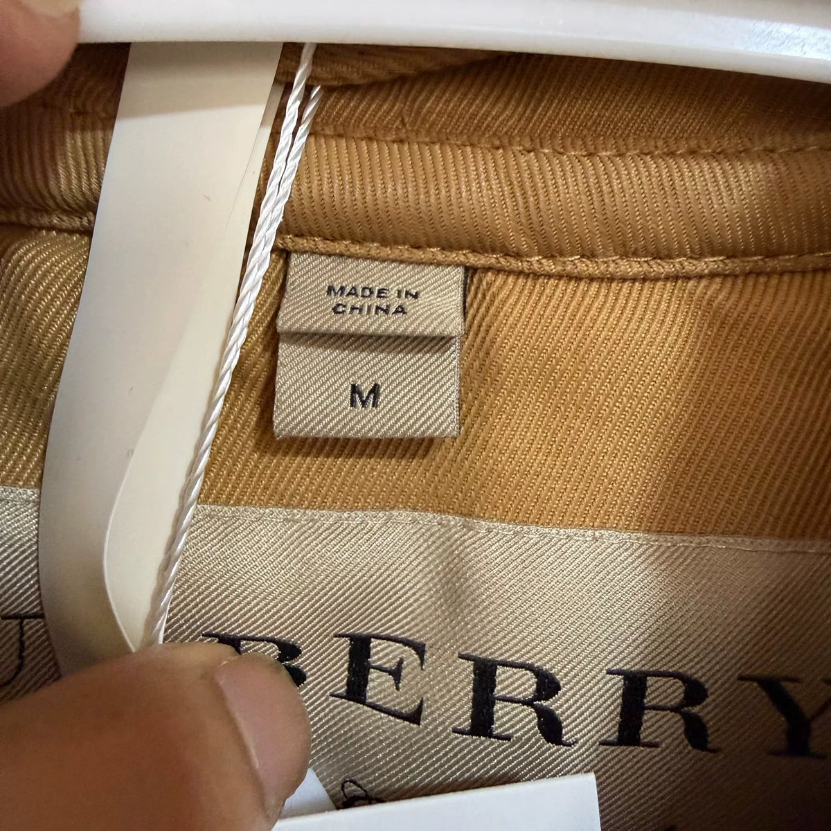 Burberry Gold Cotton Jacket
