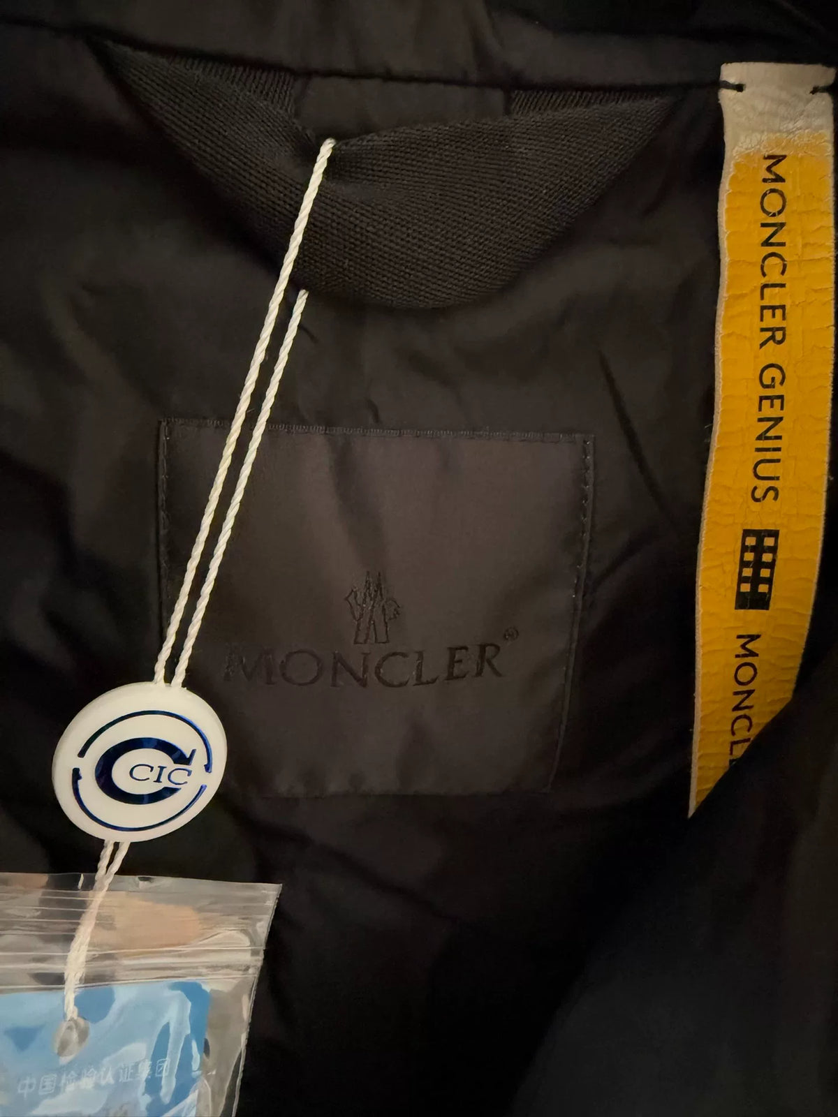 Moncler 1952 Genius Black Thin Down Jacket