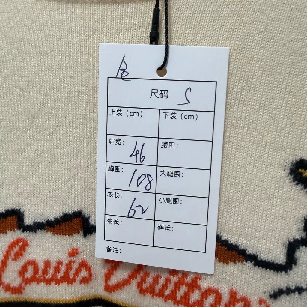Louis Vuitton Dragon Embroidered Logo Sweater