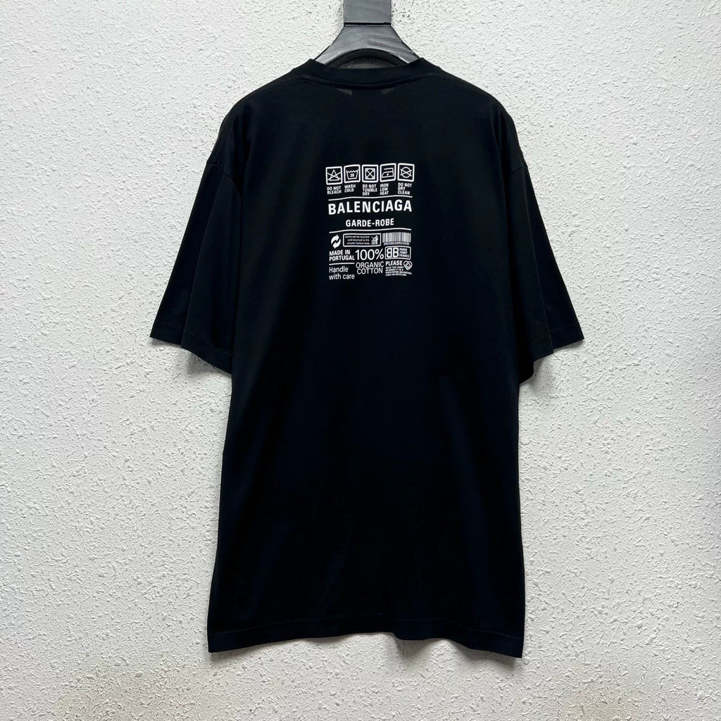 Balenciaga SS23 Letter Logo Geometric Print Short Sleeve Top