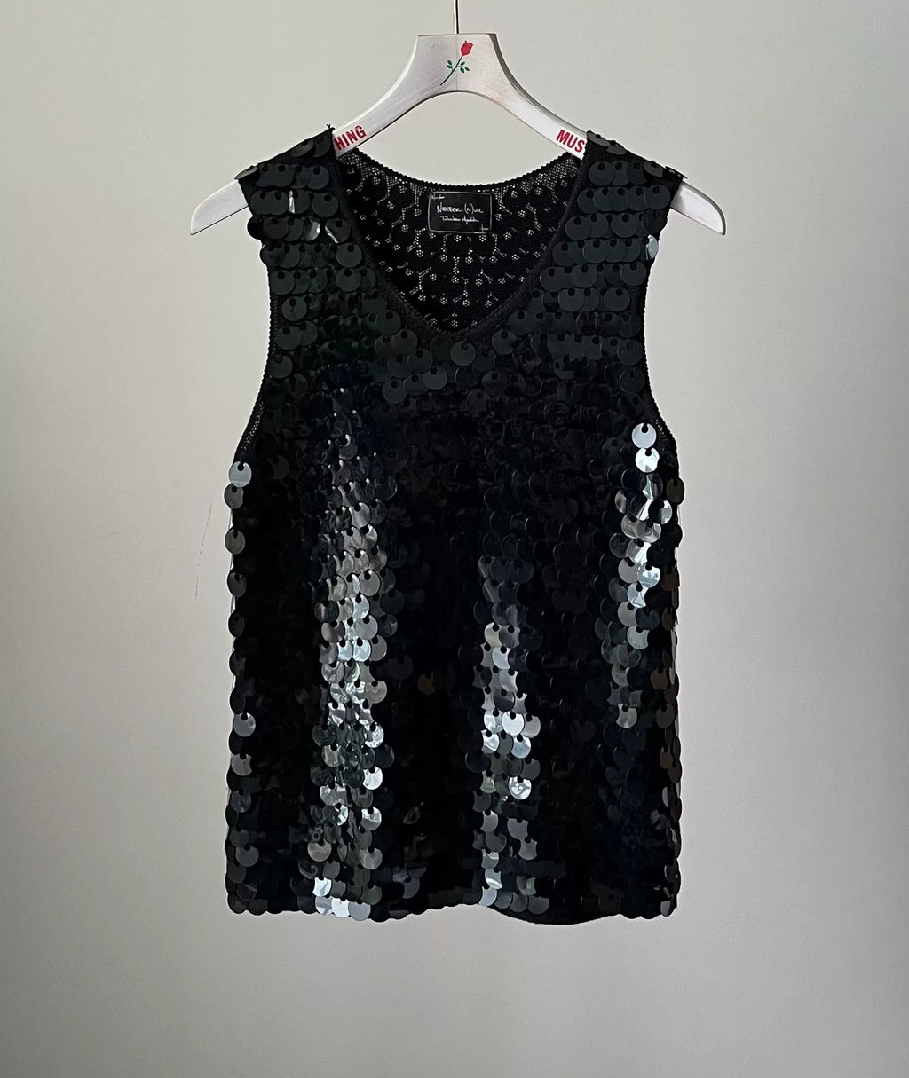 Number (n)ine 06SS Knit Black Vest