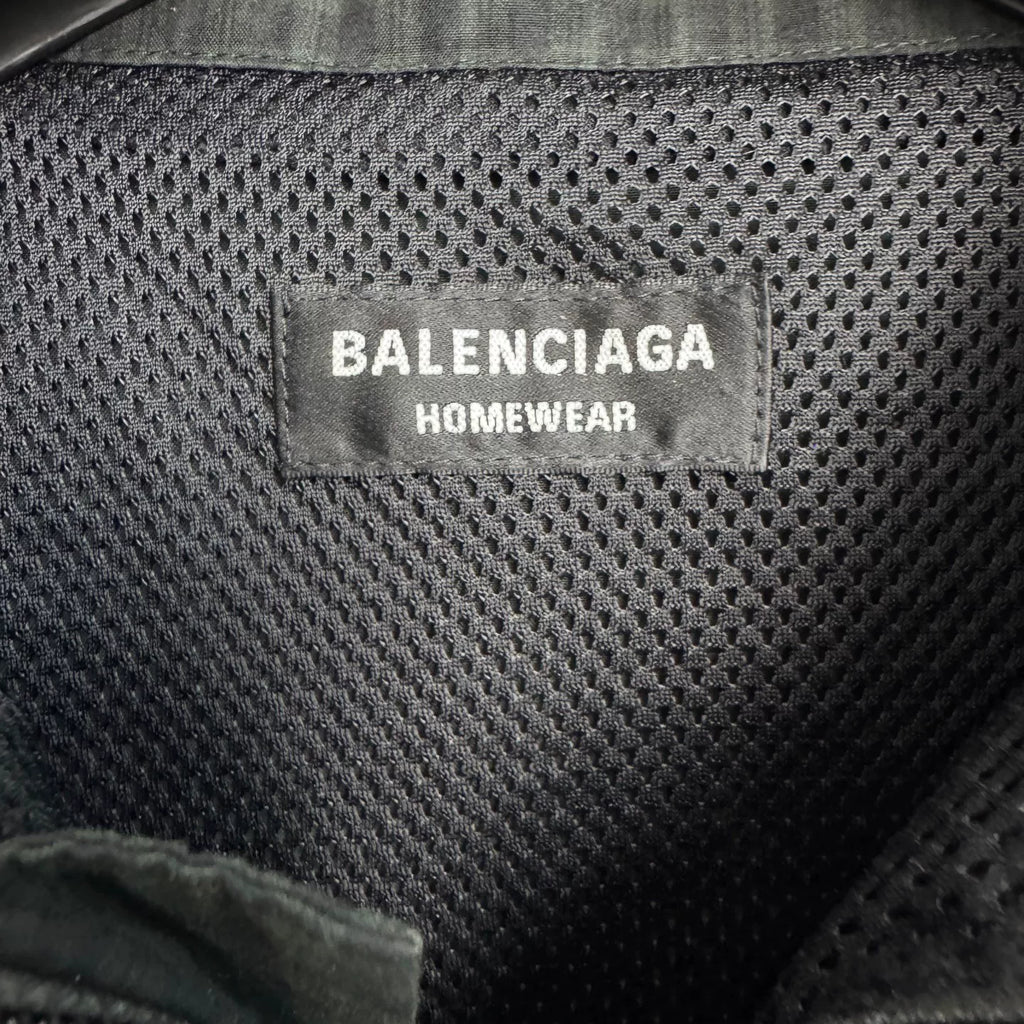 Balenciaga Solid Color Zip-Up Stand Collar Jacket - Devines
