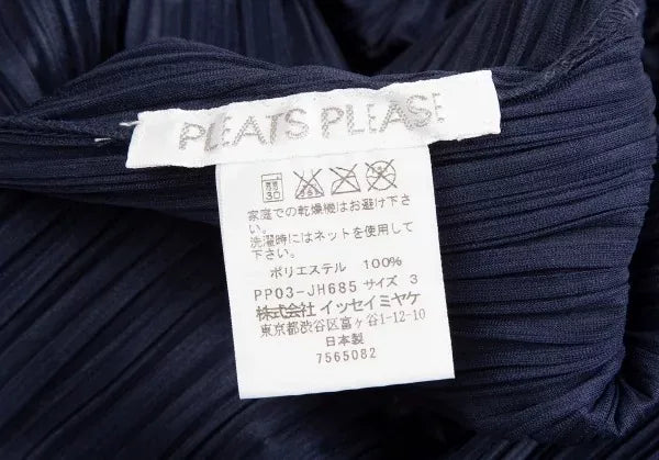 Issey Miyake Vintage Navy Lace Pleated Dress