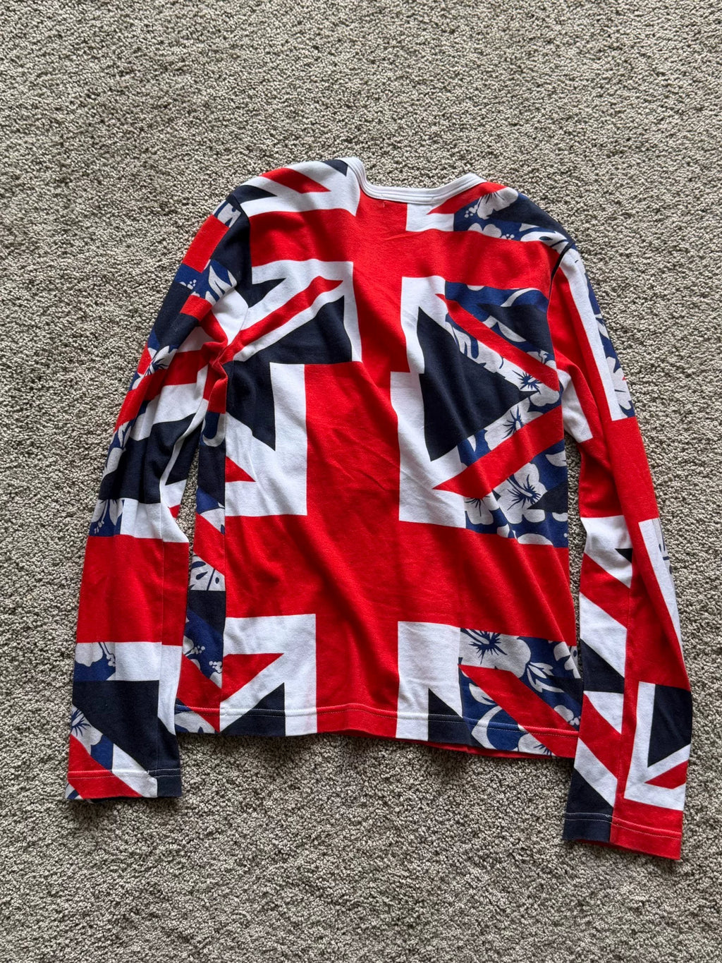Comme des Garçons Homme Plus SS06 Flag Print Long-Sleeve Top