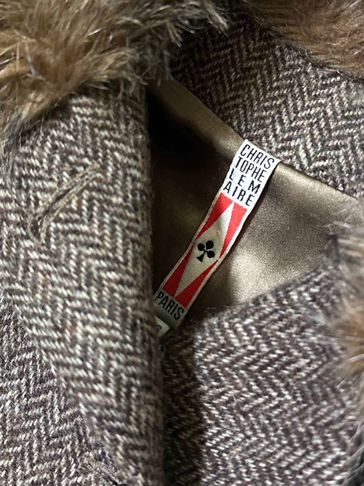 LEMAIRE 1998 Fall/Winter Runway Fur-Collar French-Style Jacket