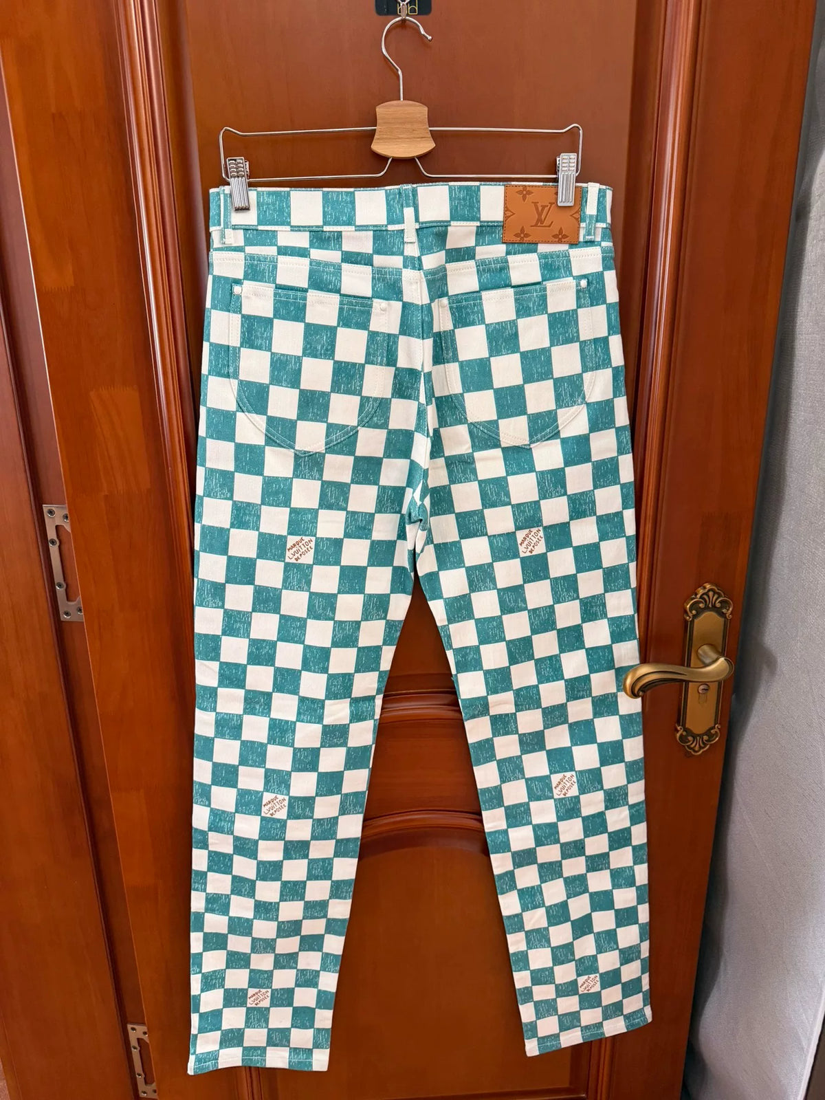 Louis Vuitton Plaid Denim Jeans