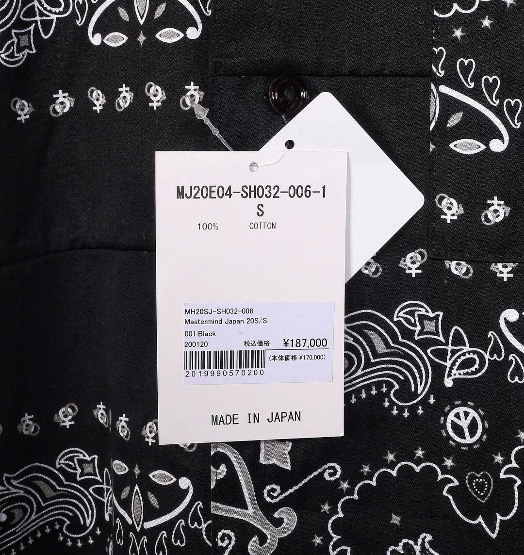 Mastermind Japan Long Sleeve Cotton Bandana Shirt