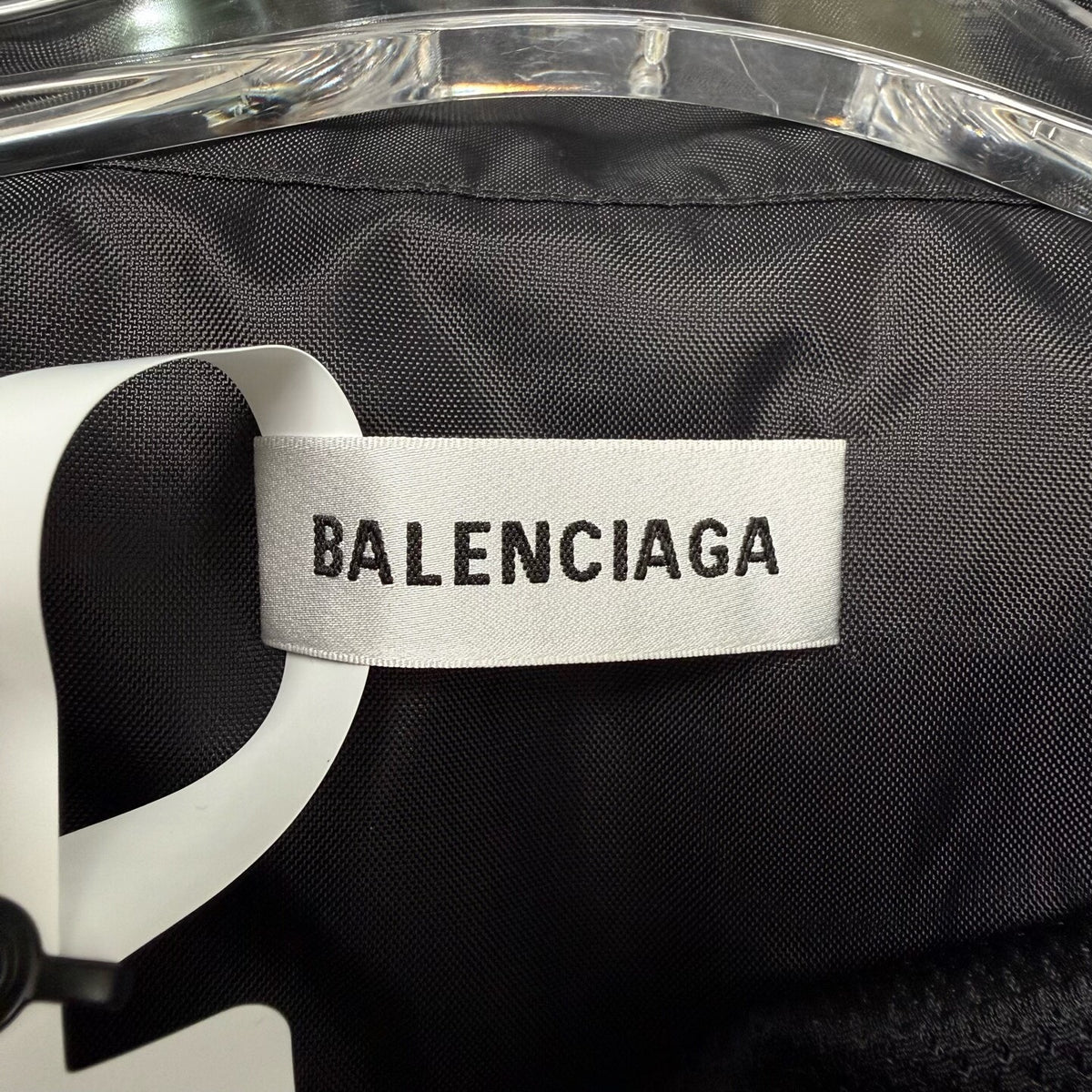 Balenciaga Black White Panel Logo Jacket