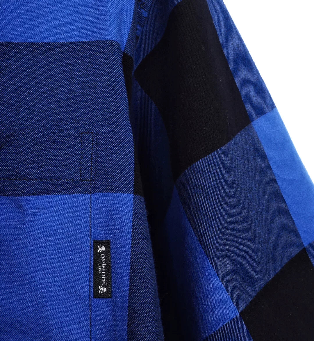 Mastermind Japan Short Sleeve Mainline 20SS Blue Black Plaid Shirt