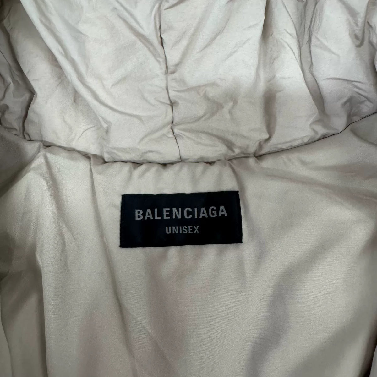 Balenciaga Embroidered Hooded Down Jacket