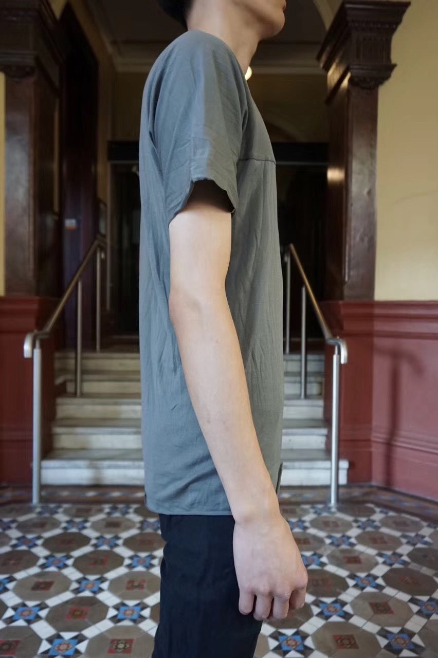 M.A+ SS18 m.a+ Coal one piece Grey Cotton Top
