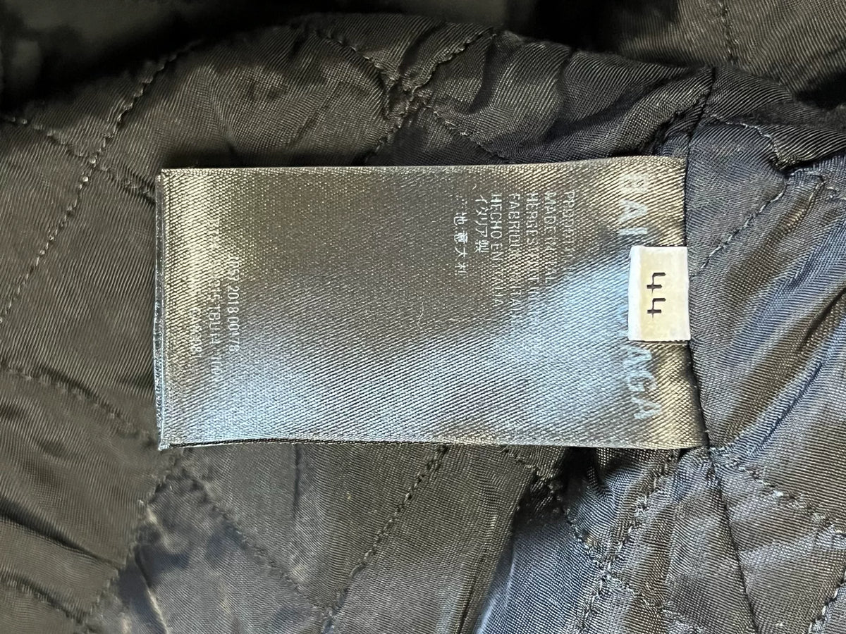 Balenciaga Men's Black Logo Zip-Up Jacket