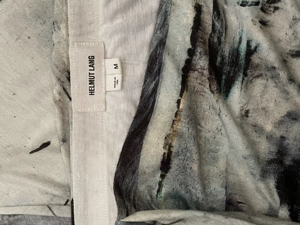 Helmut Lang Ink Painting Long Dress