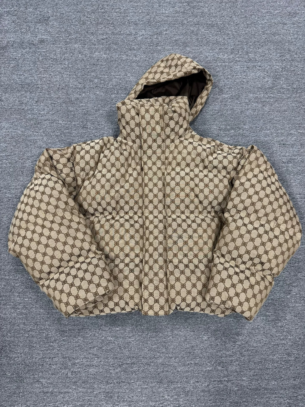 Balenciaga Double B Letter All-Over Print Cotton Jacket
