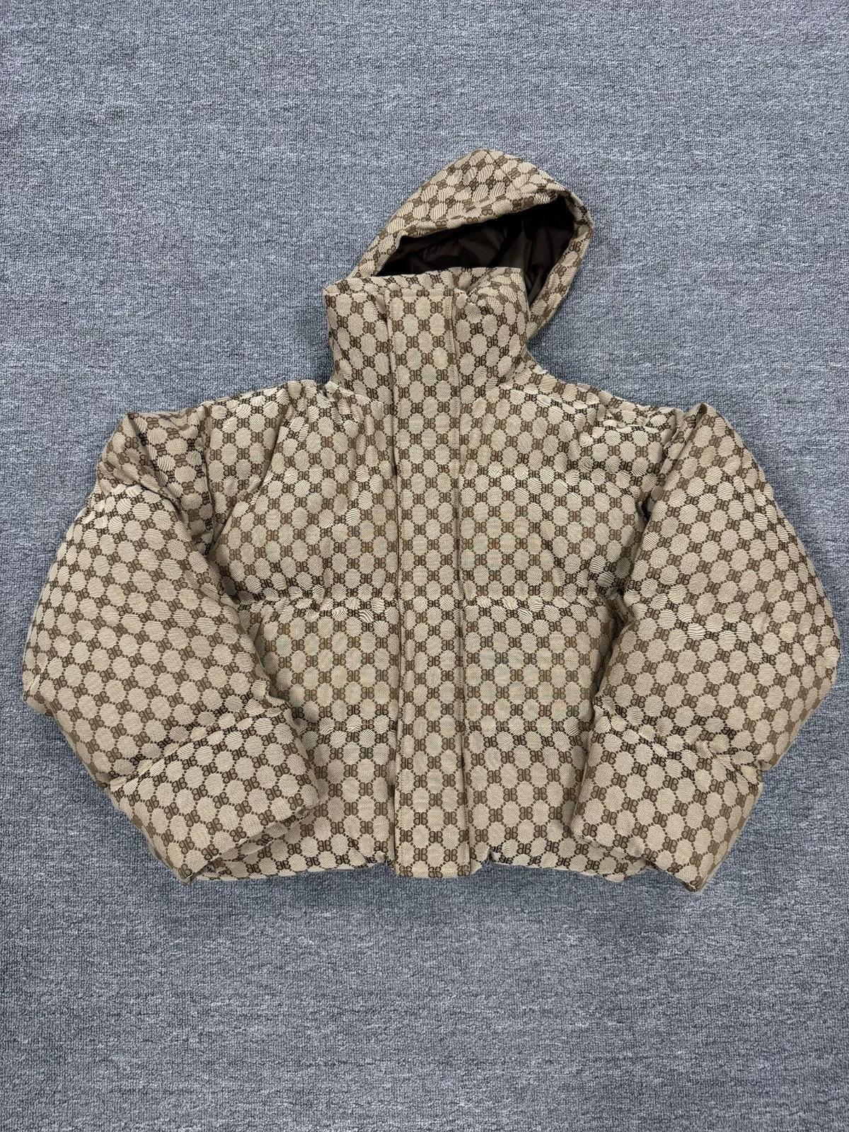Balenciaga Double B Letter All-Over Print Cotton Jacket