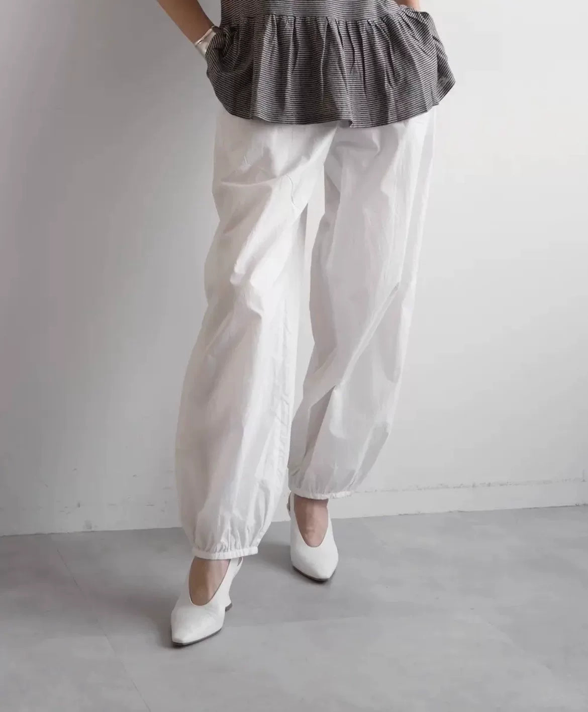 Dries Van Noten White Vintage Balloon Pants