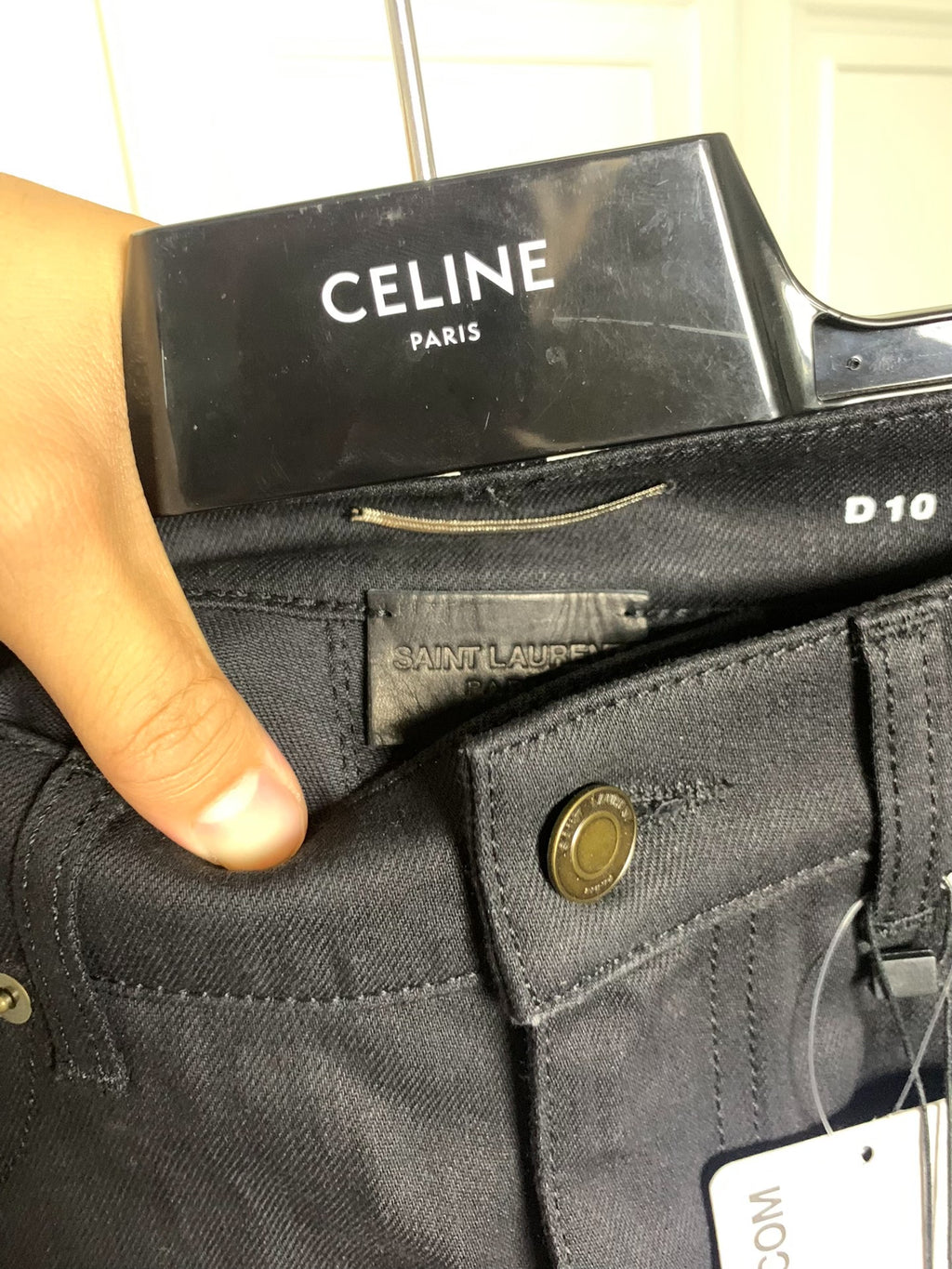Saint Laurent 17SS D10 Mid-Waist Black 20fw16 Jeans